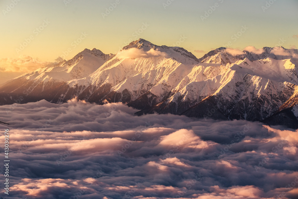 sunrise in the mountains sunrise in the mountains