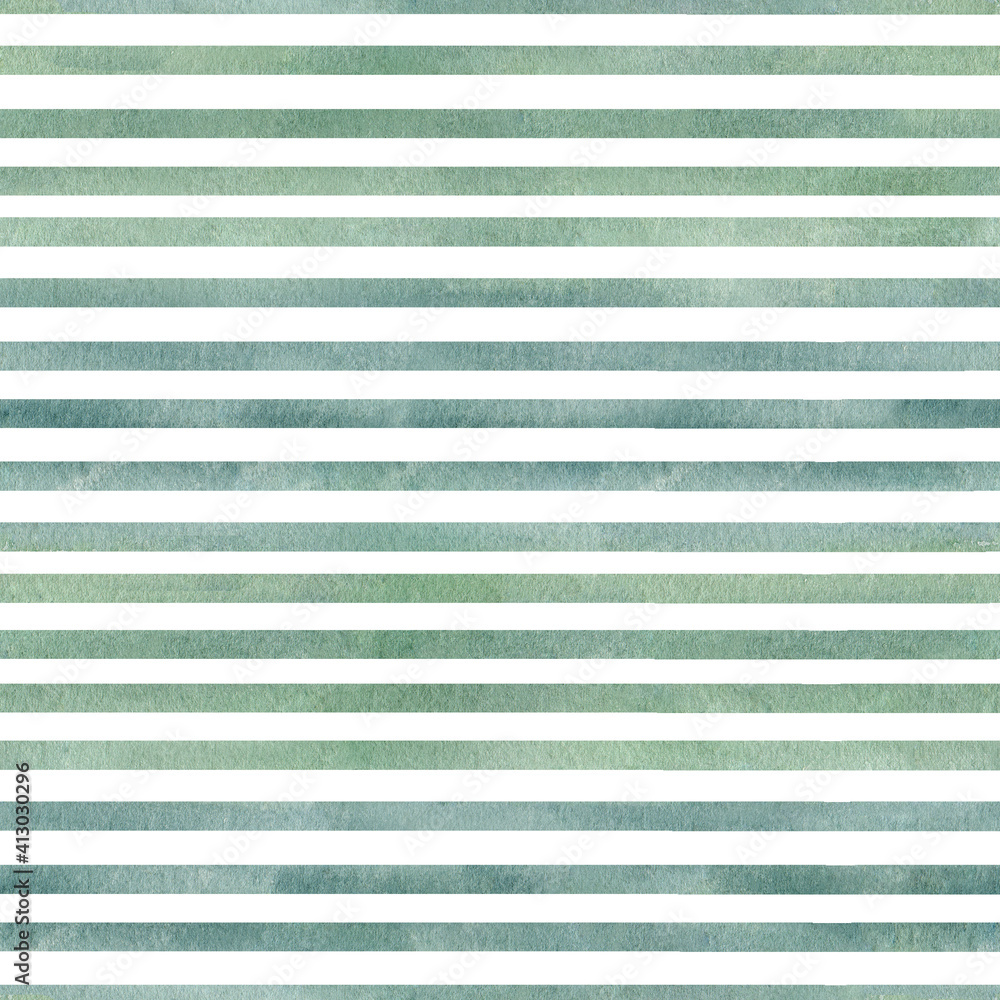 Green lines watercolor digital paper. Seamless pattern for modern graphics, scrapbooking, diy.