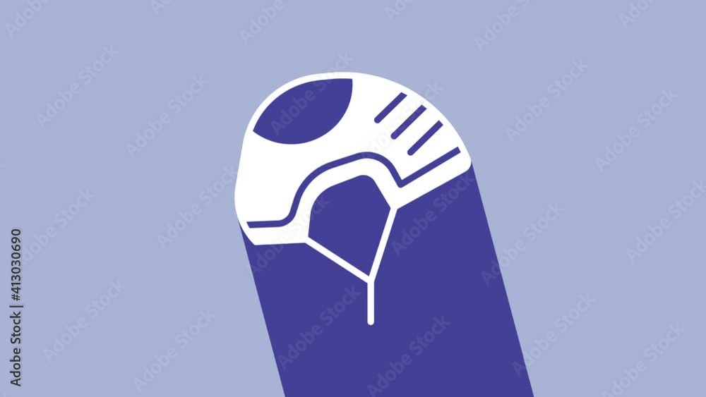 White Helmet icon isolated on purple background. Extreme sport. Sport equipment. 4K Video motion graphic animation White Helmet icon isolated on purple background. Extreme sport. Sport equipment. 4K Video motion graphic animation