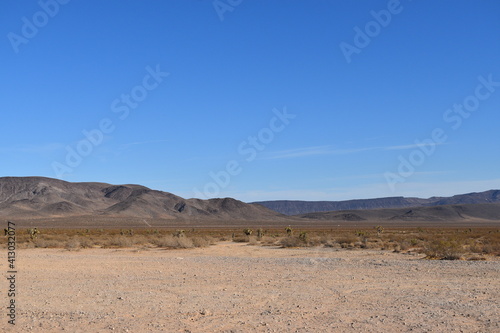 Landscape shot in the desert