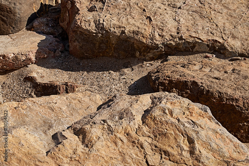 Group of stones resembling a cliff