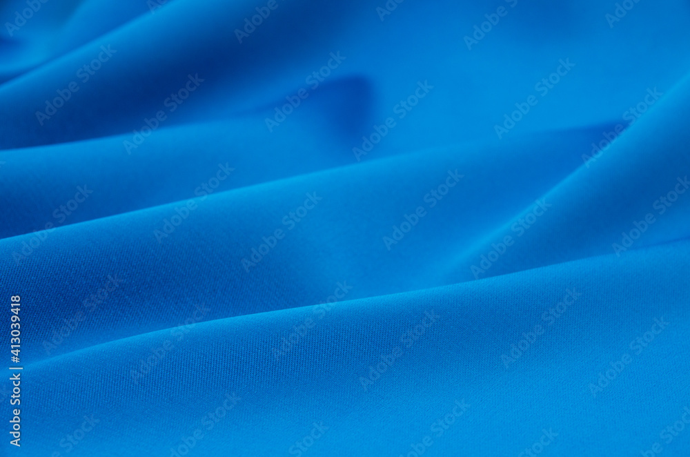 Obraz premium Blue satin, silk, texture background
