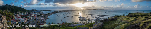 View from Fort Louis on the island of St Martin photo