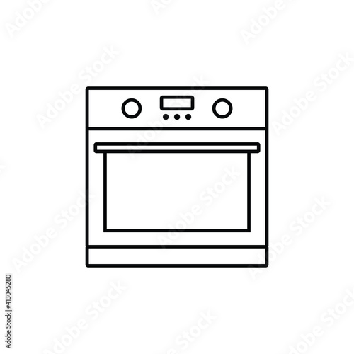 stove, oven icon gas cooker sign vector 