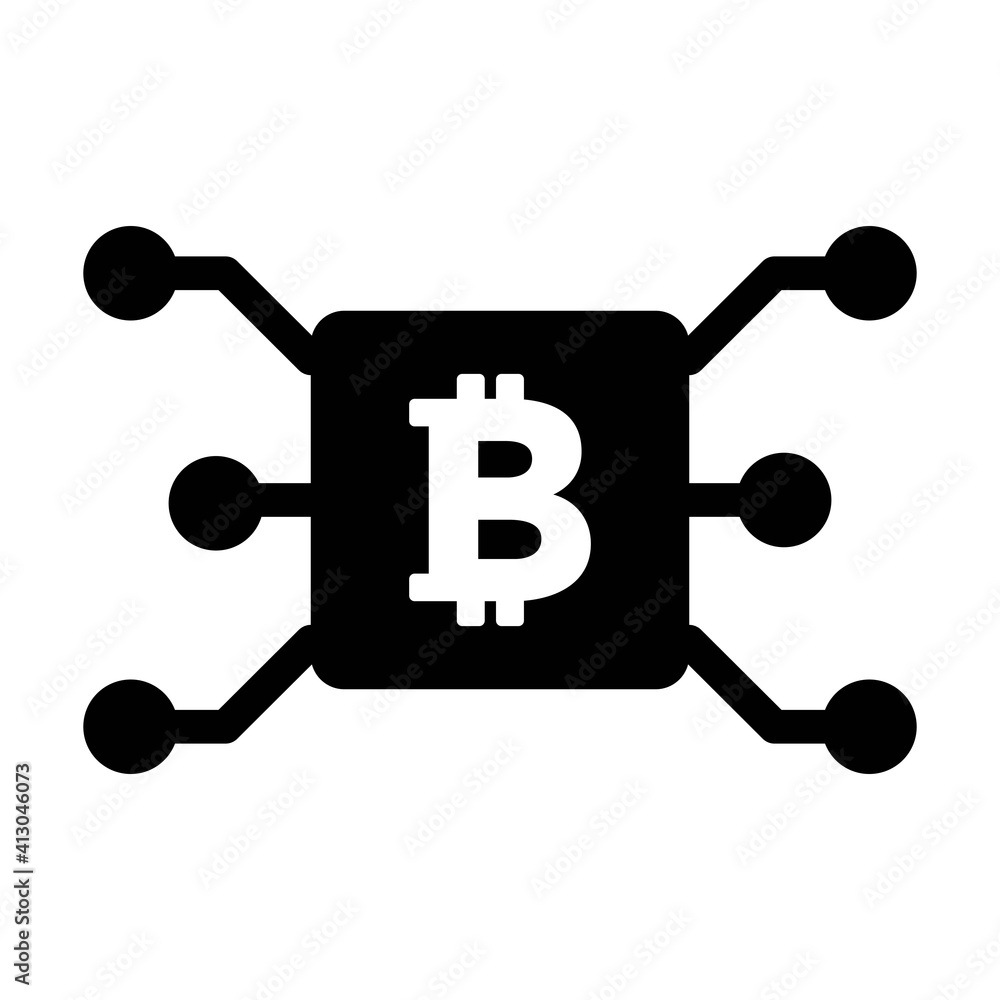 Bitcoin icon vector cryptocurrency symbol for digital asset and wallet in a flat color glyph pictogram illustration Bitcoin icon vector cryptocurrency symbol for digital asset and wallet in a flat color glyph pictogram illustration