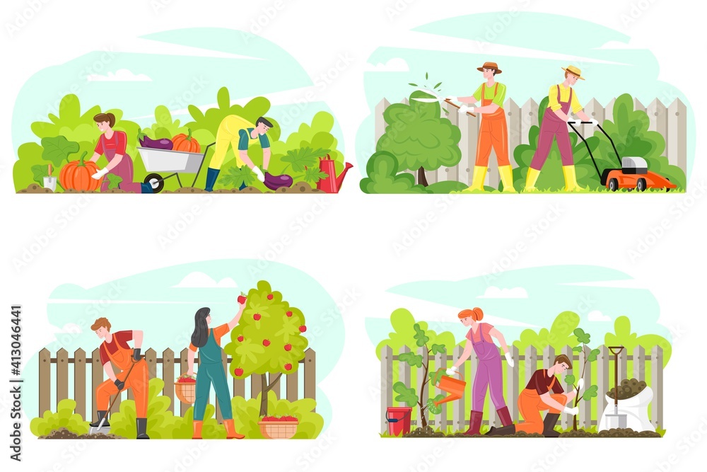 Farming chore, agriculture concept Farming chore, agriculture concept