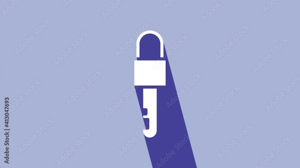 White Locked key icon isolated on purple background. 4K Video motion graphic animation White Locked key icon isolated on purple background. 4K Video motion graphic animation