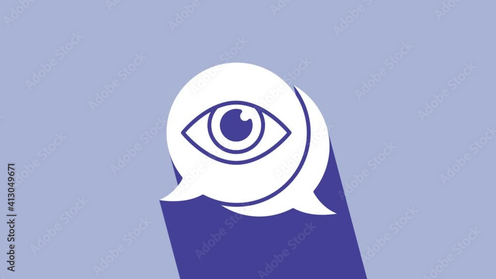 White Eye scan icon isolated on purple background. Scanning eye. Security check symbol. Cyber eye sign. 4K Video motion graphic animation White Eye scan icon isolated on purple background. Scanning eye. Security check symbol. Cyber eye sign. 4K Video motion graphic animation