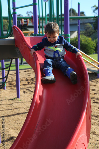 Child on slide