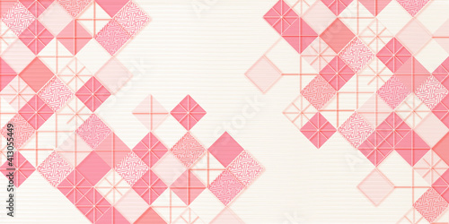 春　和柄　模様　背景