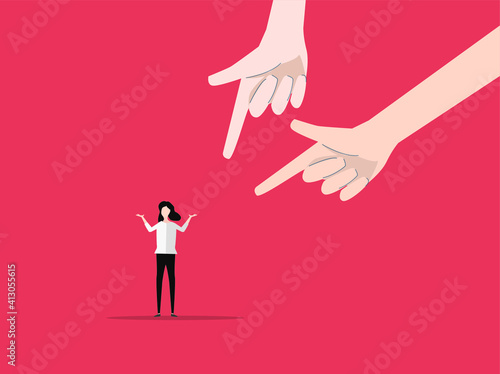 Business career competitive inequality concept vector illustration.