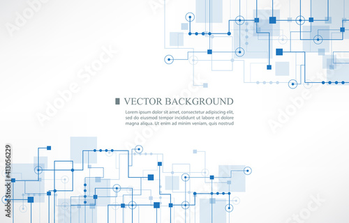 vector abstract futuristic technology network