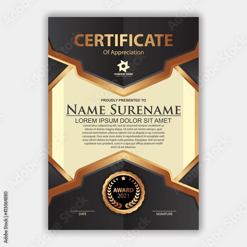Modern certificate