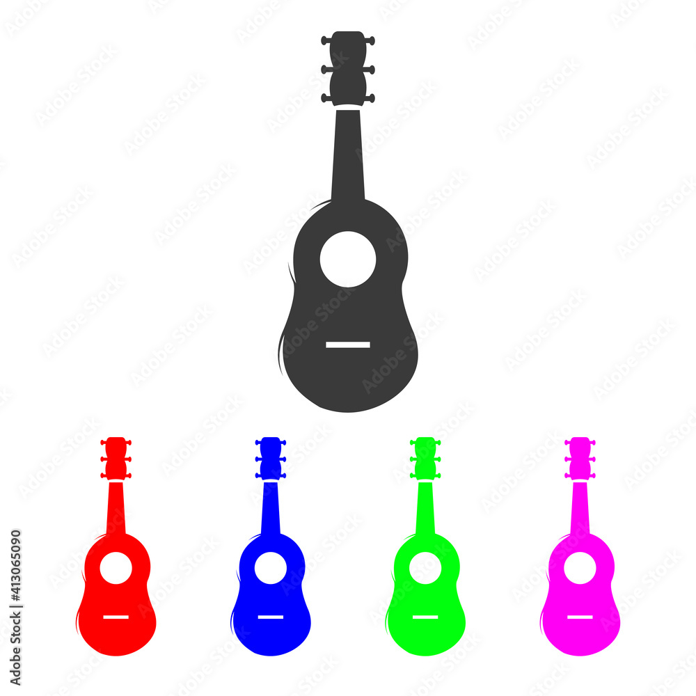 Guitar icon. Guitar vector icon isolated on white background. Guitar icons set. Guitar icon. Guitar vector icon isolated on white background. Guitar icons set.