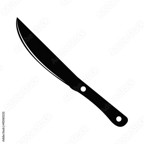 Knife icon. Knife vector icon Isolated on white background. Broaching kitchen knife icon. simple logo.