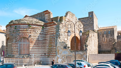 The ruins of Thermae of Constantine, Arles, France