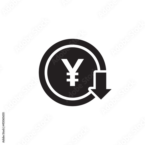 cost reduction icon symbol sign vector