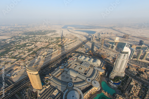 Leinwand Poster View From Burj Khalifa