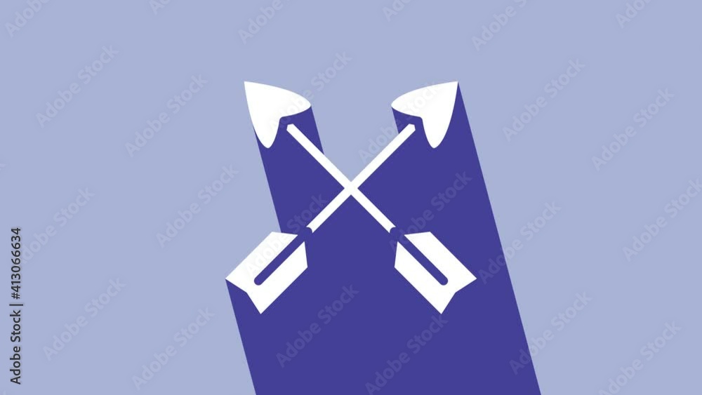 White Crossed arrows icon isolated on purple background. 4K Video motion graphic animation White Crossed arrows icon isolated on purple background. 4K Video motion graphic animation