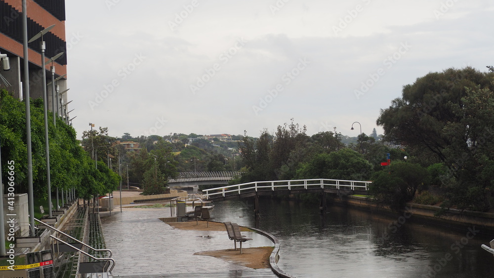 Fototapeta premium bridge over the river