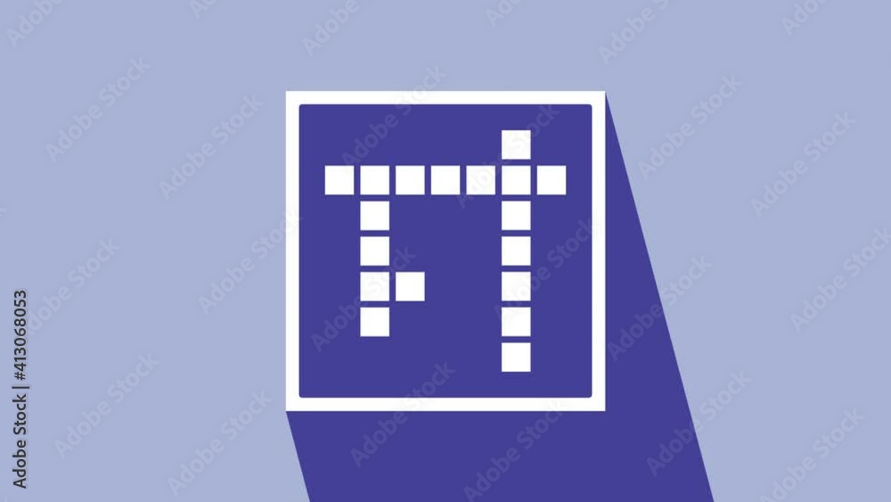 White Bingo icon isolated on purple background. Lottery tickets for american bingo game. 4K Video motion graphic animation White Bingo icon isolated on purple background. Lottery tickets for american bingo game. 4K Video motion graphic animation