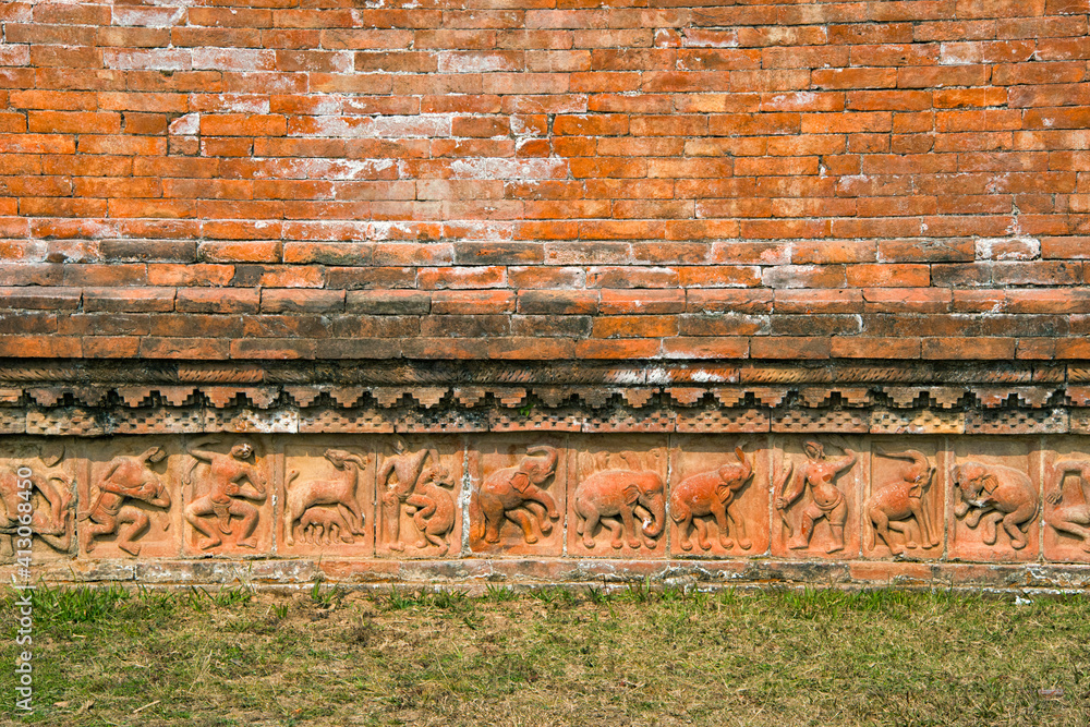 Somapura Mahavihara (Paharpur Buddhist Bihar), UNESCO World Heritage Site, Paharpur, Naogaon District, Rajshahi Division, Bangladesh