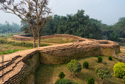 Ruins of Mahasthangarh, one of the earliest urban archaeological sites in Bangladesh, Bogra District, Rajshahi Division, Bangladesh photo