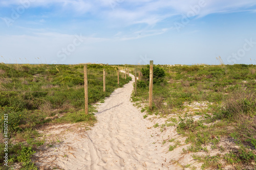 Sand path to the beach