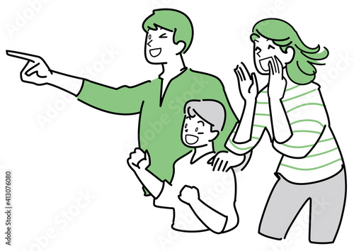 家族3人でおでかけ