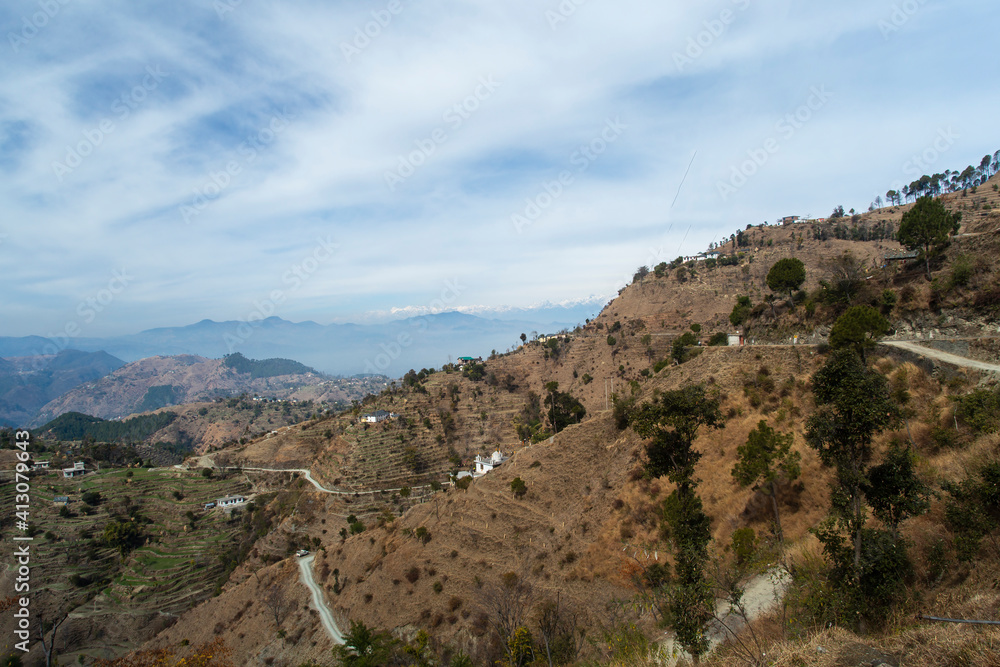 Snowfall and Snow Days. Sundarnagar , Himachal Pradesh, INDIA