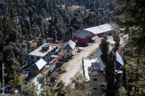 Snowfall and Snow Days. Sundarnagar , Himachal Pradesh, INDIA photo