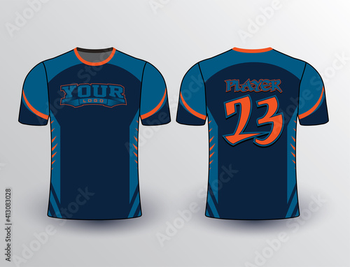 Baseball softball soccer esports all sports team gear unique design uniform templates and mockup