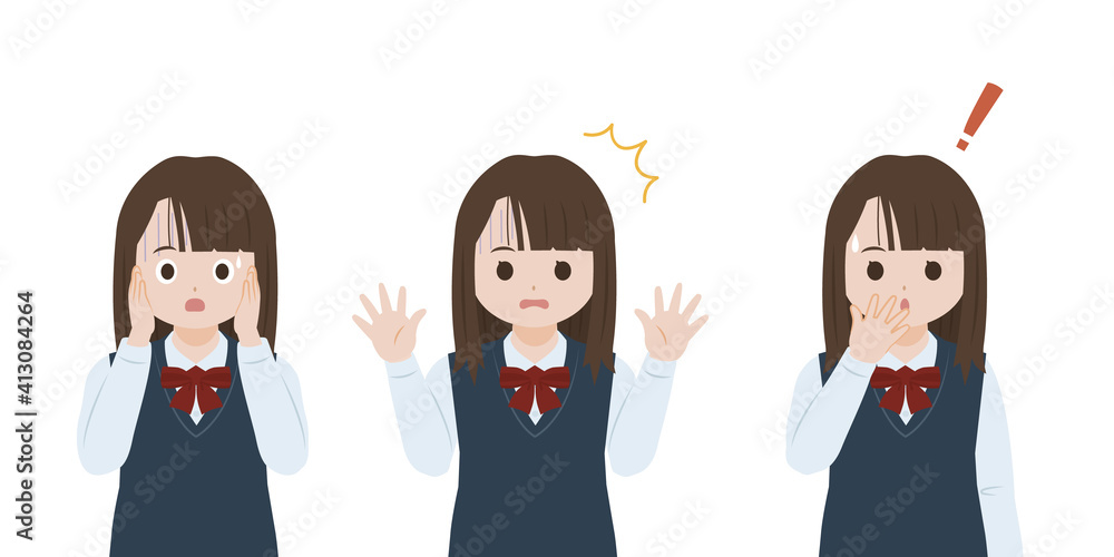学生 女子生徒 美少女 驚く びっくり 表情 ポーズ 上半身 イラスト素材 Vektornyj Obekt Stock Adobe Stock 学生 女子生徒 美少女 驚く びっくり 表情 ポーズ 上半身 イラスト素材 Vektornyj Obekt Stock Adobe Stock