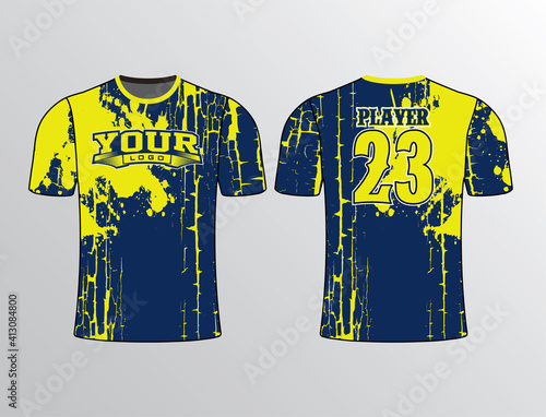 Softball baseball slowpitch esports sports gear for team jersey template and 2D mockup