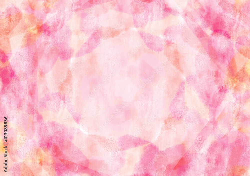 Pink watercolor abstract background material