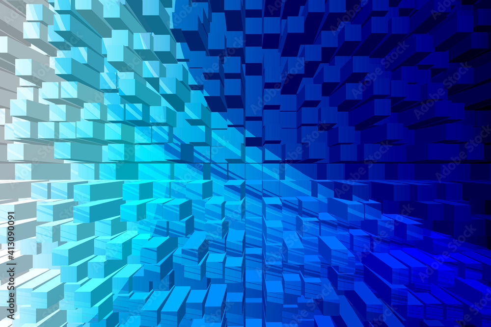 Blue abstract background with square and partners Blue abstract background with square and partners