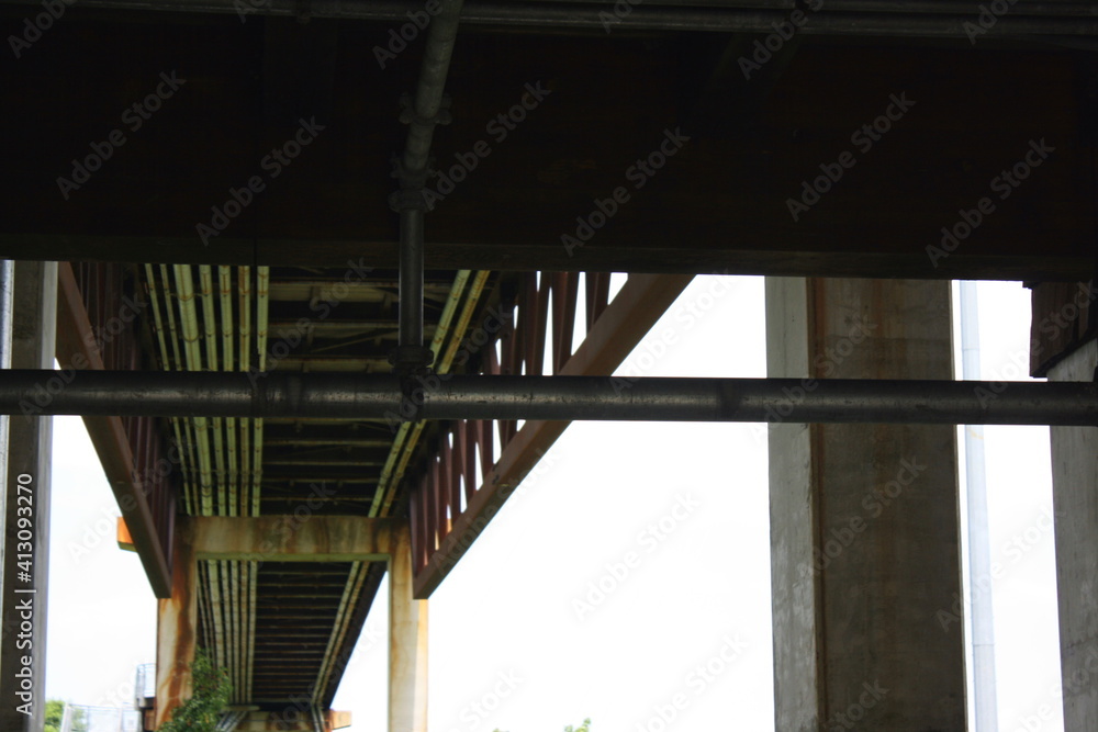The underside of a bridge at the Russell W. Peterson Urban Wildlife Refuge in Wilmington, Delaware The underside of a bridge at the Russell W. Peterson Urban Wildlife Refuge in Wilmington, Delaware