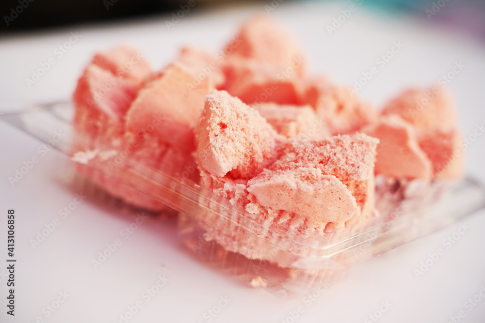 Pink sweets in Thailand