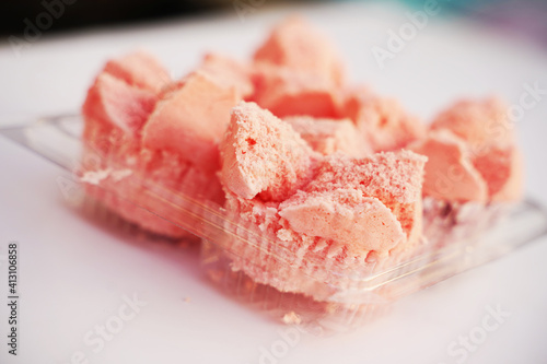 Pink sweets in Thailand