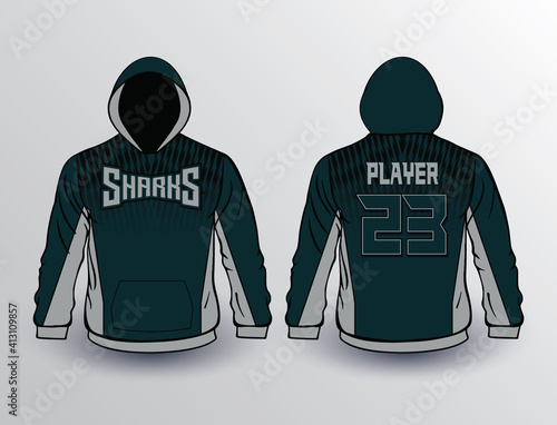 Baseball softball soccer esports all sports team gear unique design fleece hoodie templates and mockup