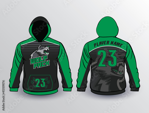 Baseball softball soccer esports all sports team gear unique design fleece hoodie templates and mockup