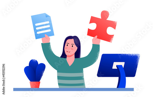 Illustration of turning an idea into a realization