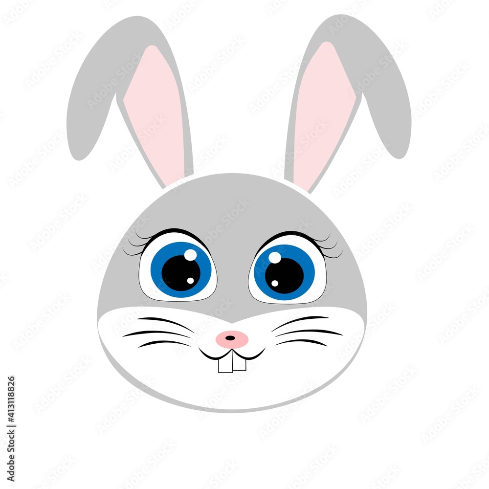 easter bunny rabbit illustration vector