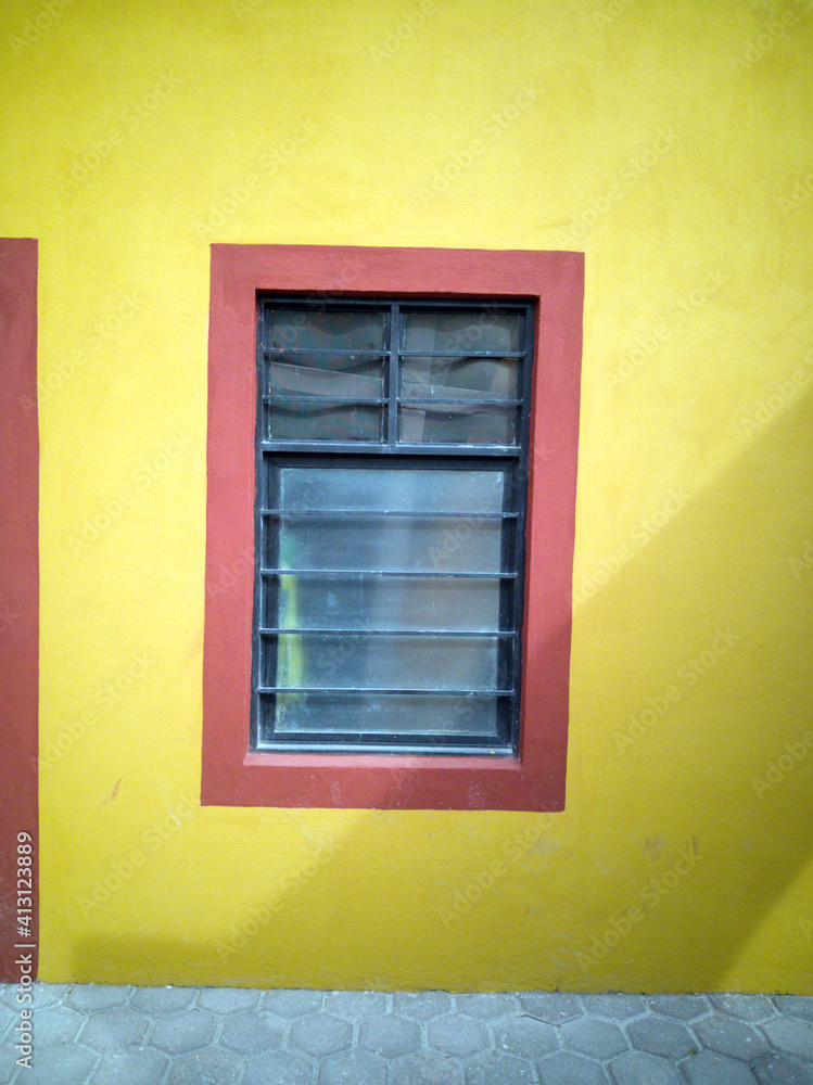 Doors, wall, facades, windows in a village