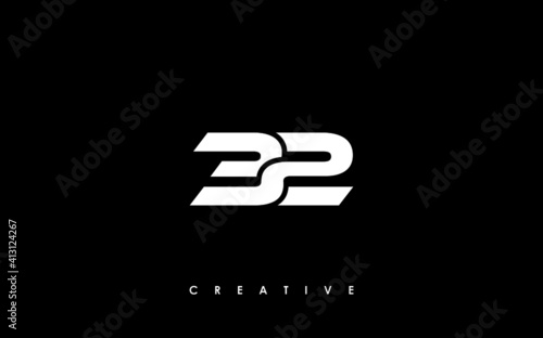32 Letter Initial Logo Design Template Vector Illustration
