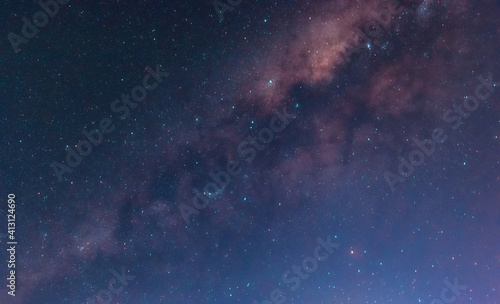 View of the Milky Way in the night sky