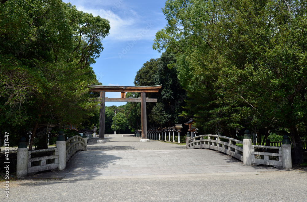 橿原神宮 二の鳥居 奈良県橿原市 橿原神宮 二の鳥居 奈良県橿原市