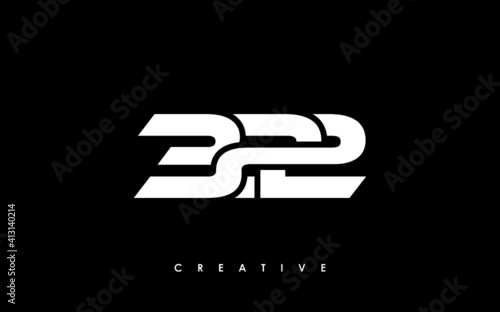 322 Letter Initial Logo Design Template Vector Illustration