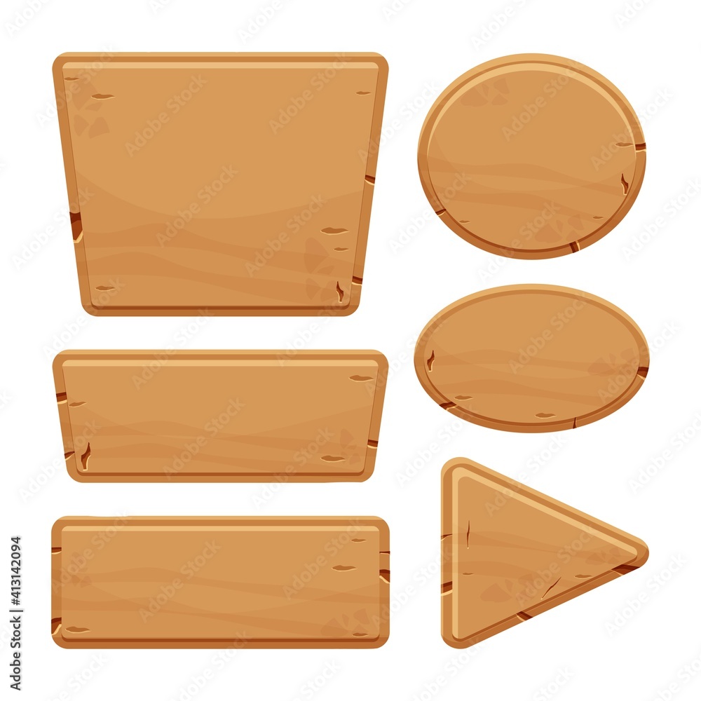 Naklejka premium Stone buttons collection, set of rock assets in cartoon style isolated on white background. Mineral detailed objects ui game interface, app pannel.