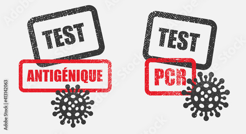 tampon test PCR et antigénique